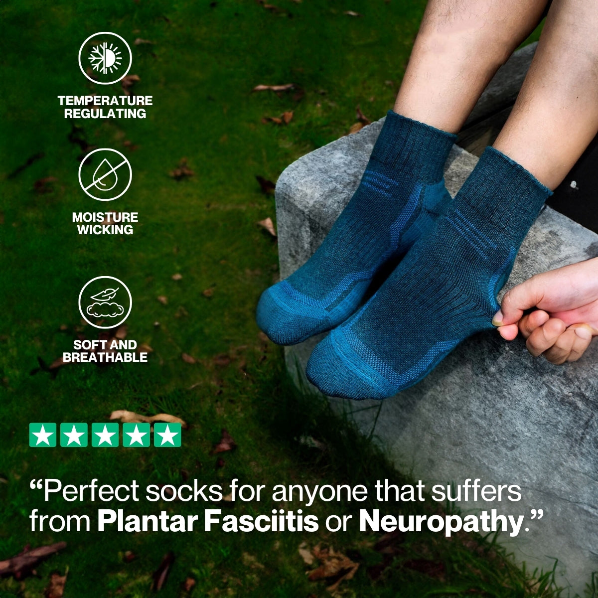 Armadilo Moisture-Wicking Ankle Socks